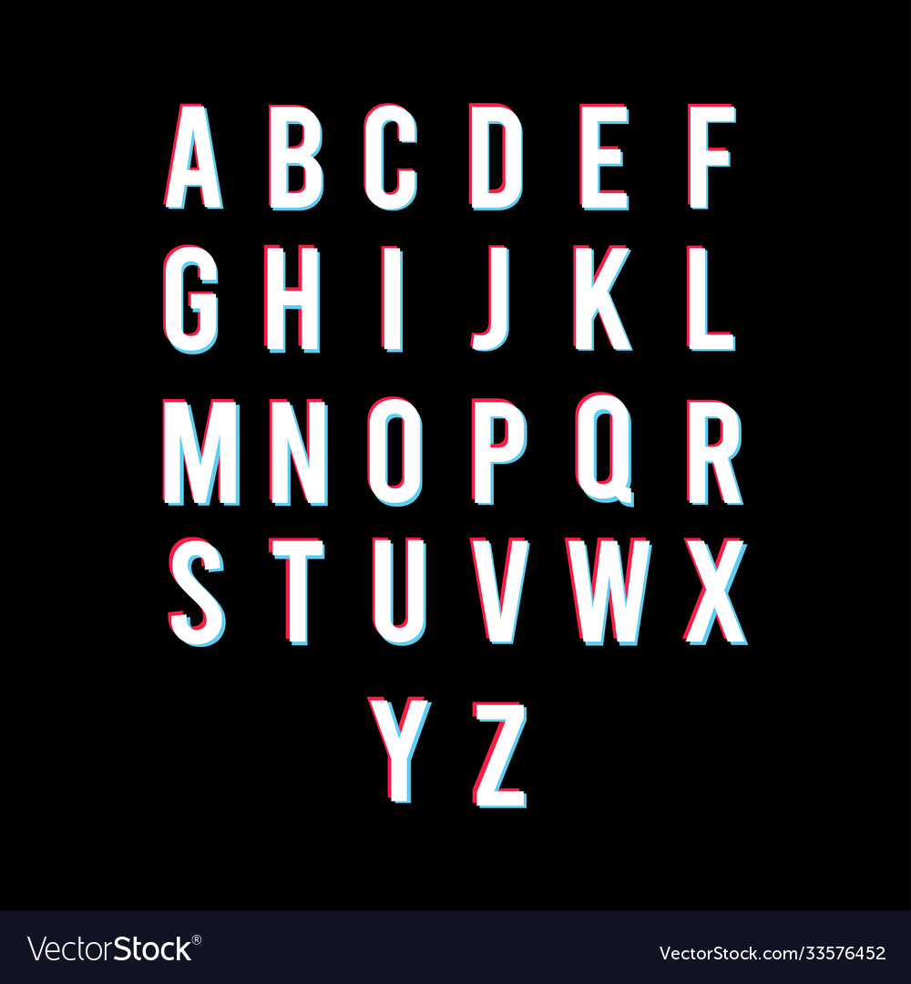 Alphabetic font template design