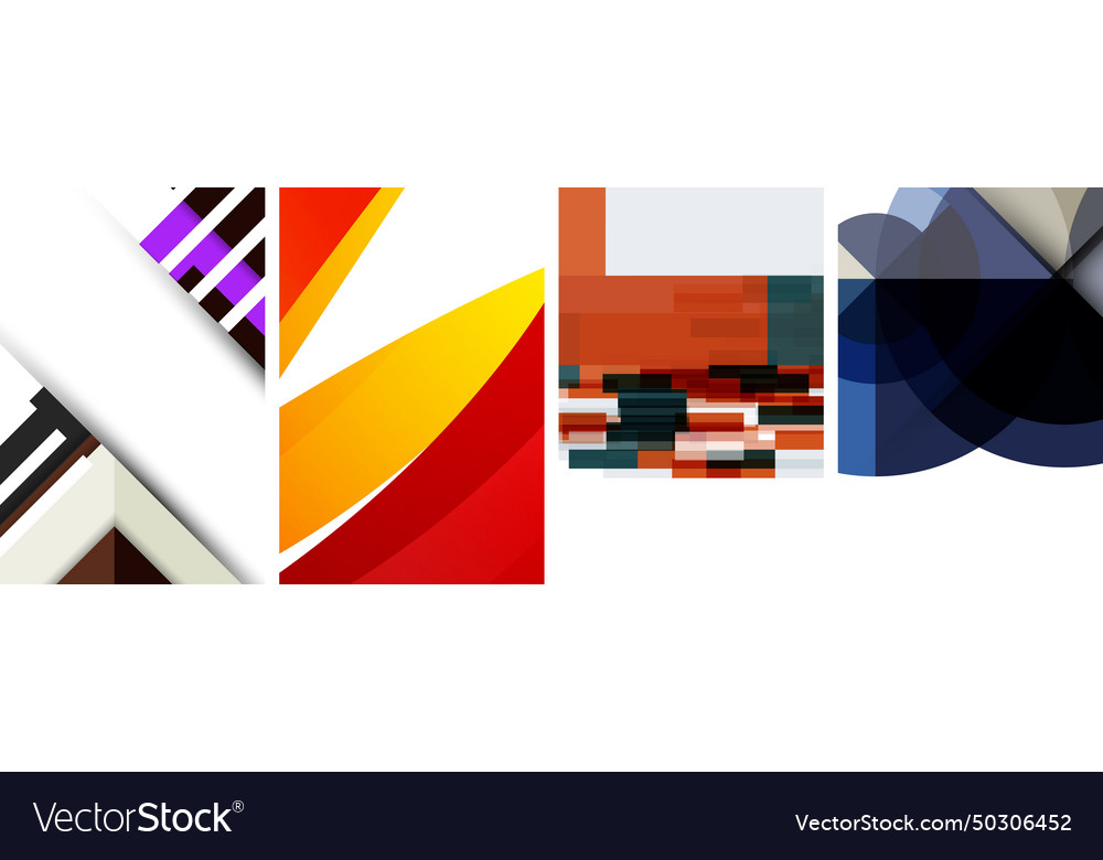 Minimal geometric abstract background with circles Vector Image Minimal geometric abstract background with circles