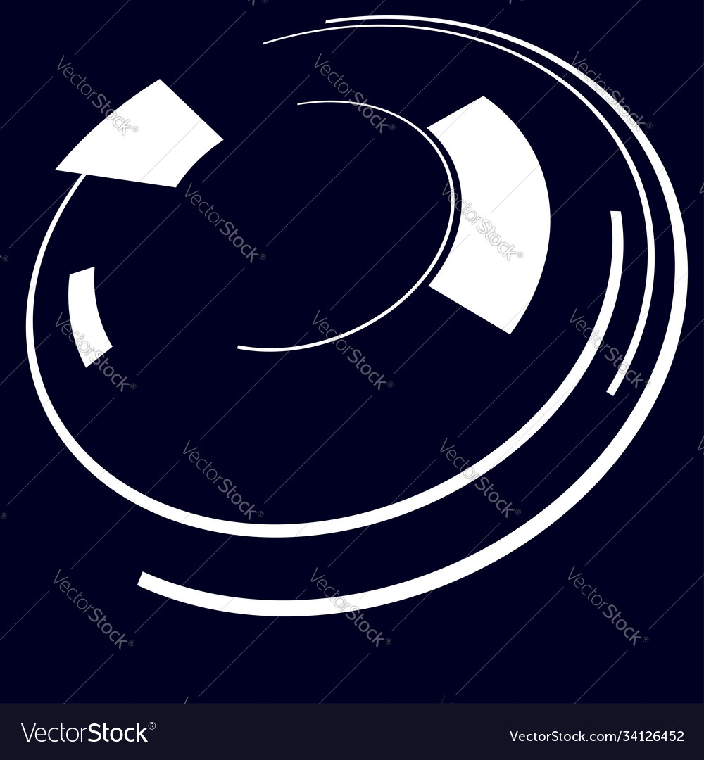 Sci-fi concentric geometric ring circle ui gui vector image Sci-fi concentric geometric ring circle ui gui