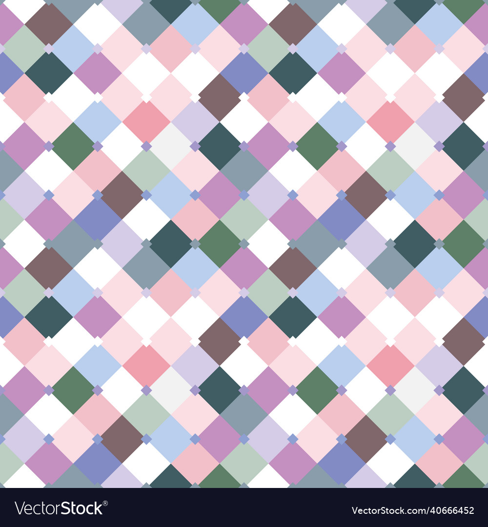 Seamless geometric pattern of multicolored squares Vector Image Seamless geometric pattern of multicolored squares