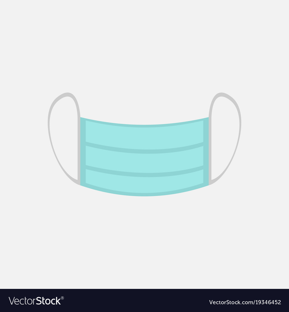 Download Simple surgical mask graphic Royalty Free Vector Image