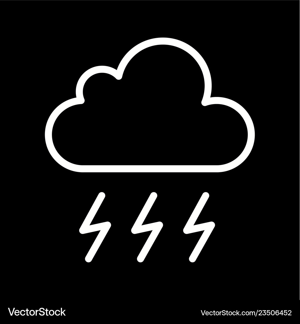 Storm icon Royalty Free Vector Image - VectorStock