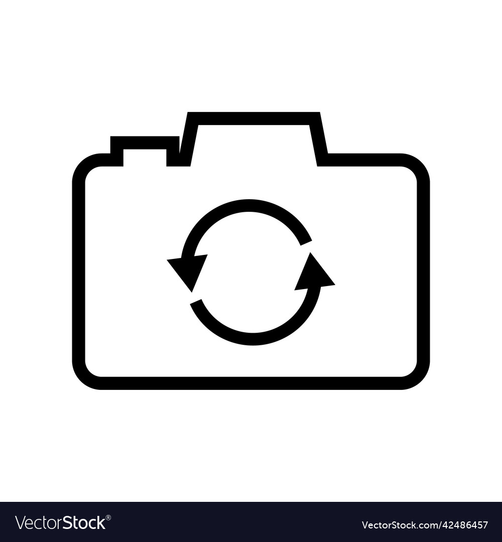 A rotating arrow in the camera icon