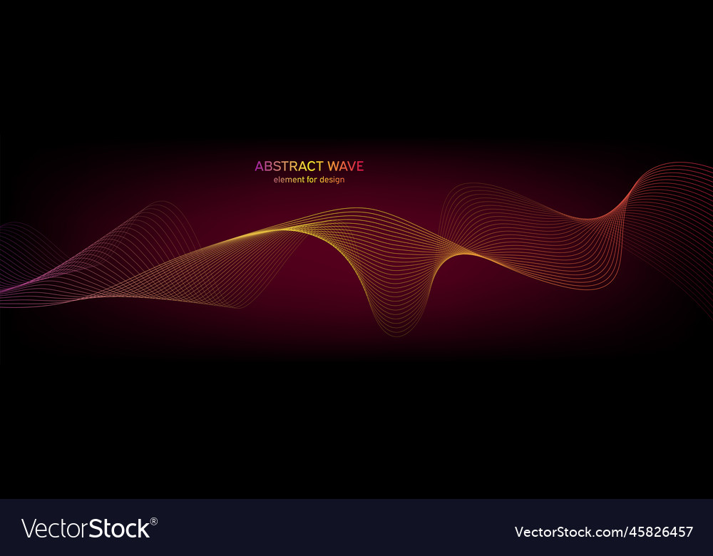 Abstract wave element for design digital vector image Abstract wave element for design digital