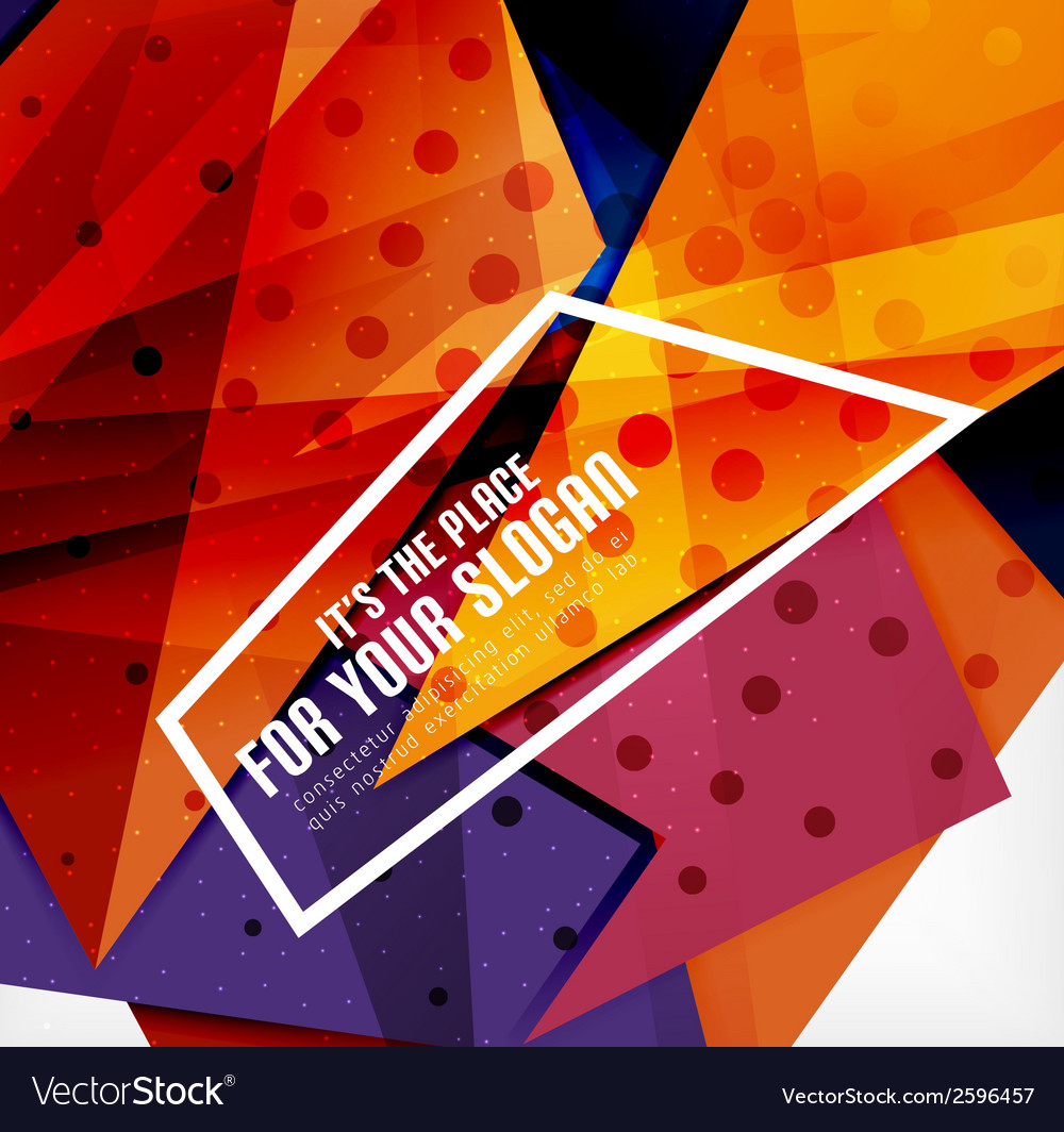 Modern 3d glossy overlapping triangles Royalty Free Vector