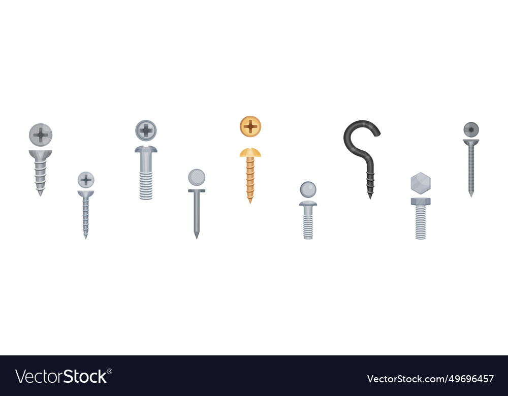 Nail and bolt of stainless steel copper