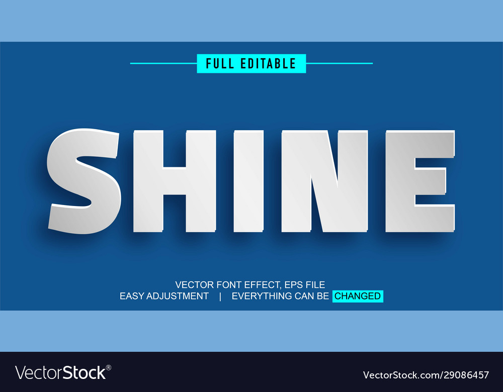 Paper style shadow text effect design editable vector image Paper style shadow text effect design editable