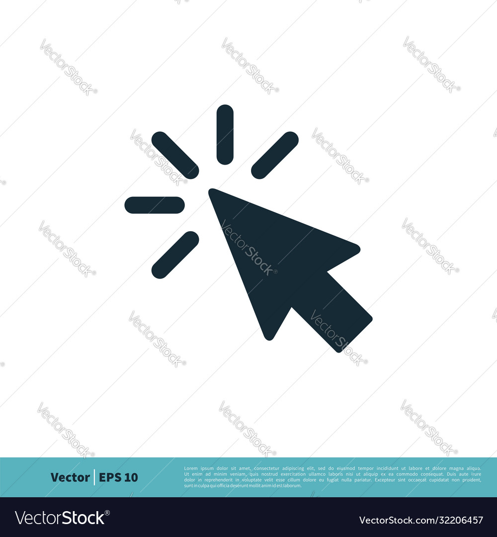 Pointer arrow icon logo template design eps 10