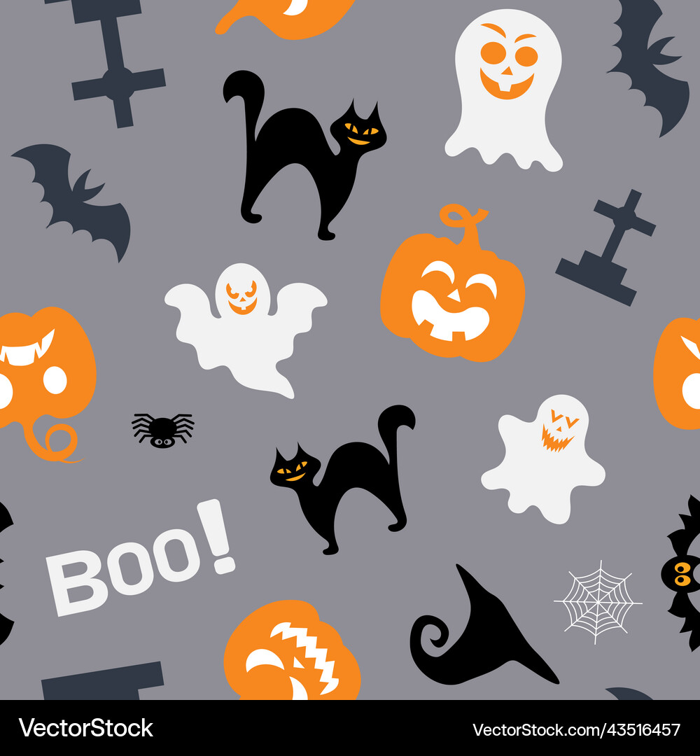 Seamless pattern for halloween design Royalty Free Vector