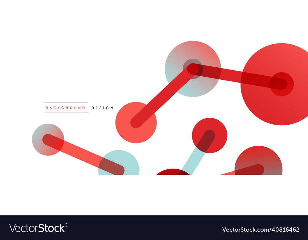 Abstract background round dots connected by lines vector image Abstract background round dots connected by lines