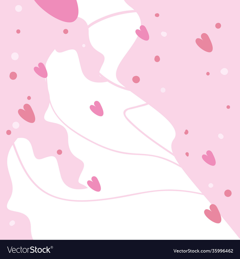 Abstract pattern background with hearts