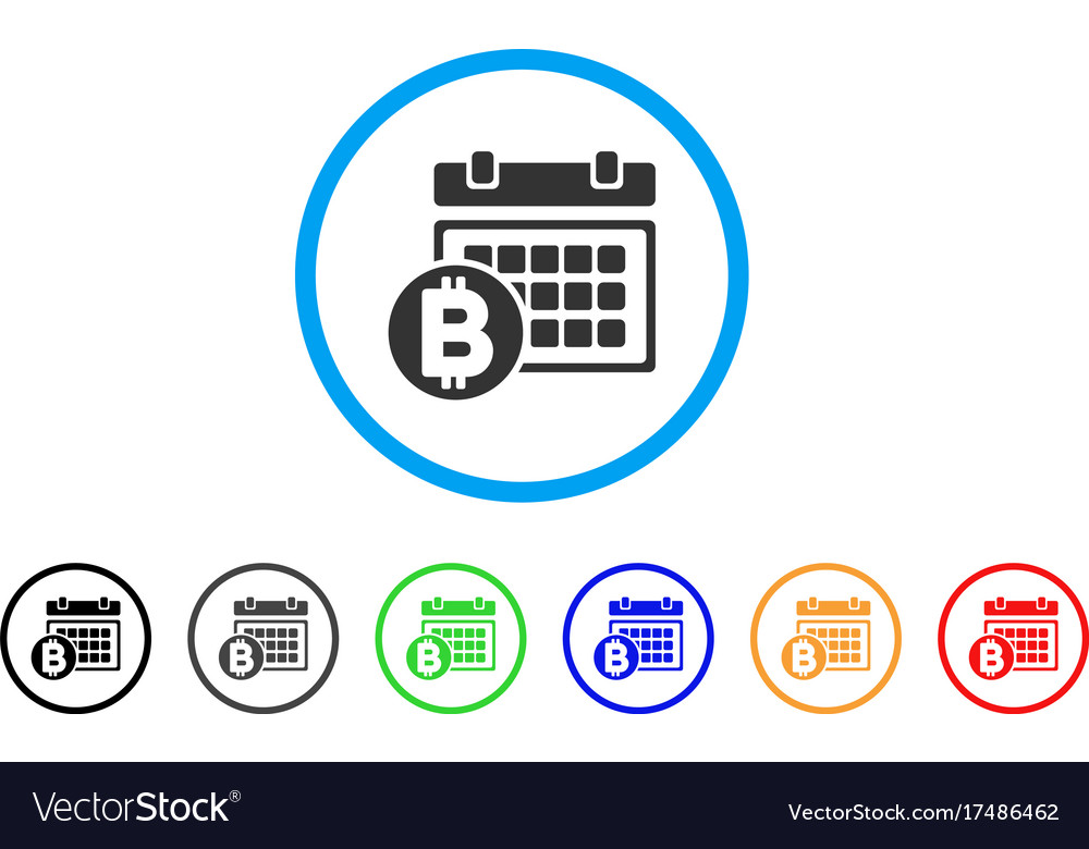 Bitcoin table rounded icon
