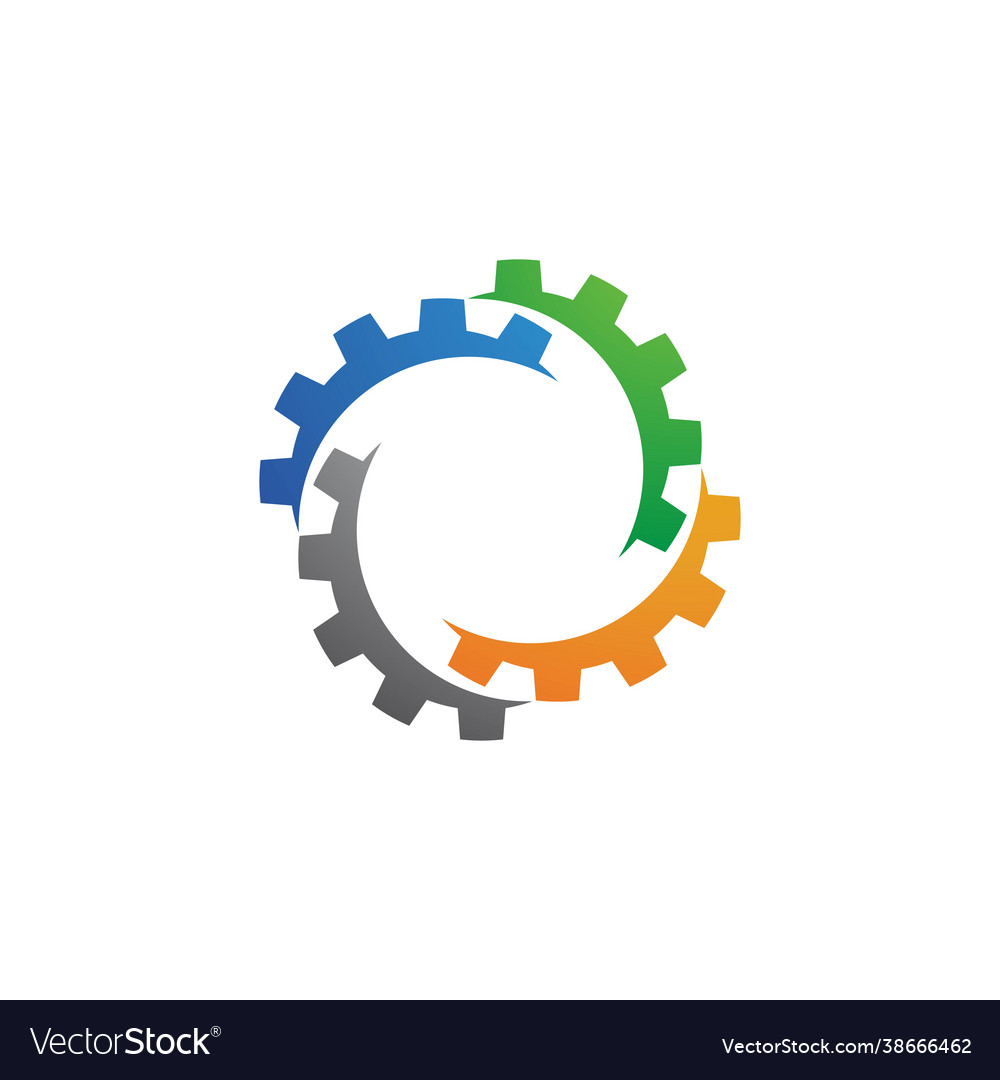 Gear icon design vector image Gear icon design