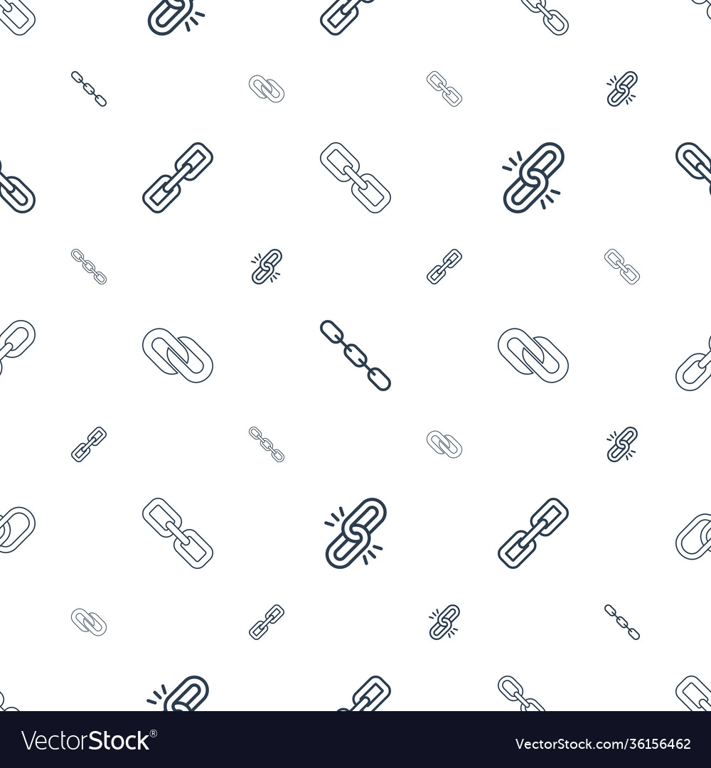 Hyperlink icons pattern seamless white background