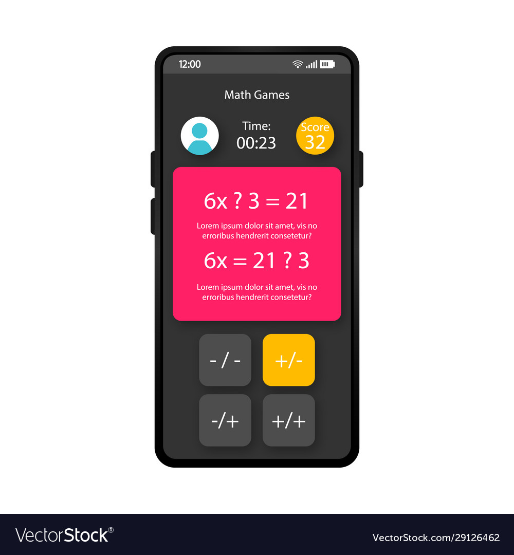 electronic math games