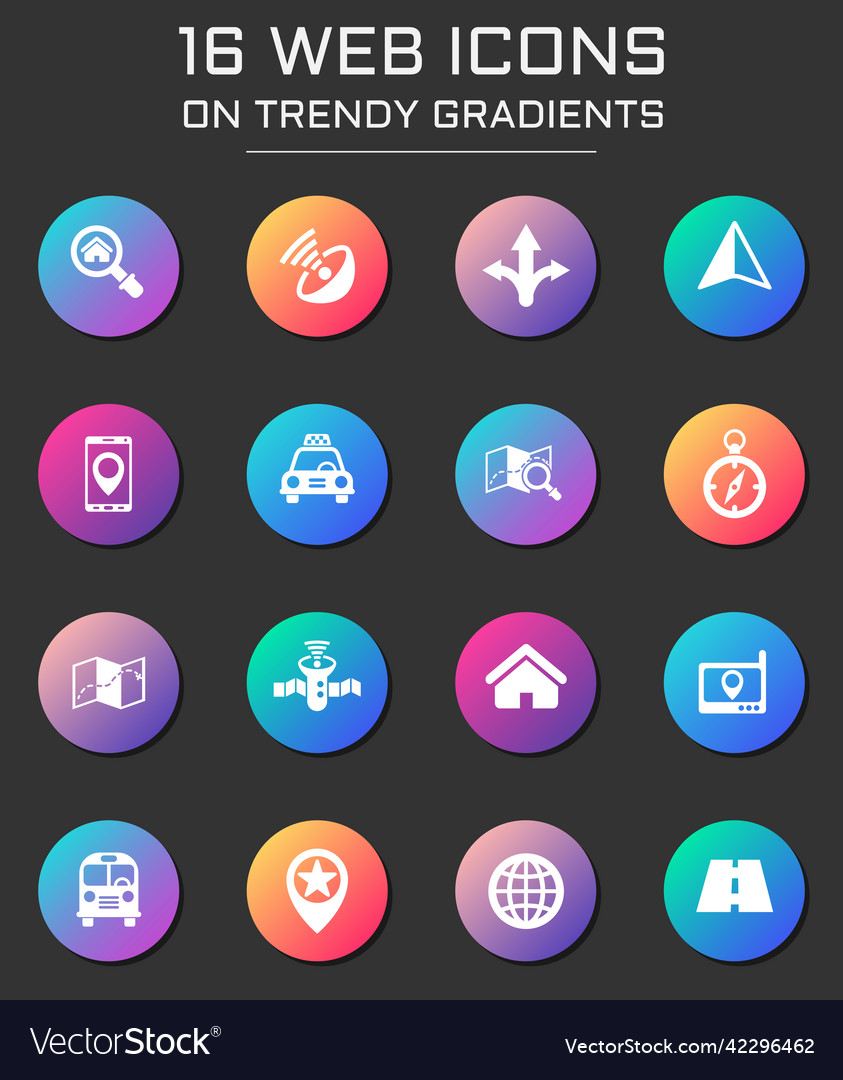 Navigation web icons