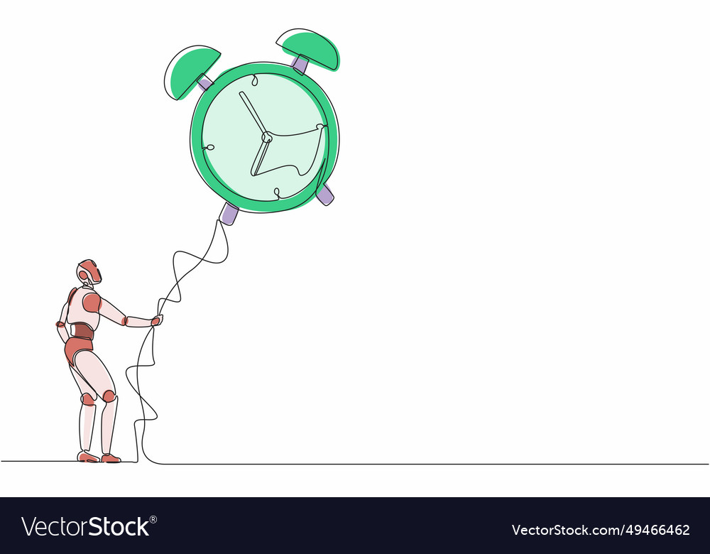 Single continuous line drawing robots holding