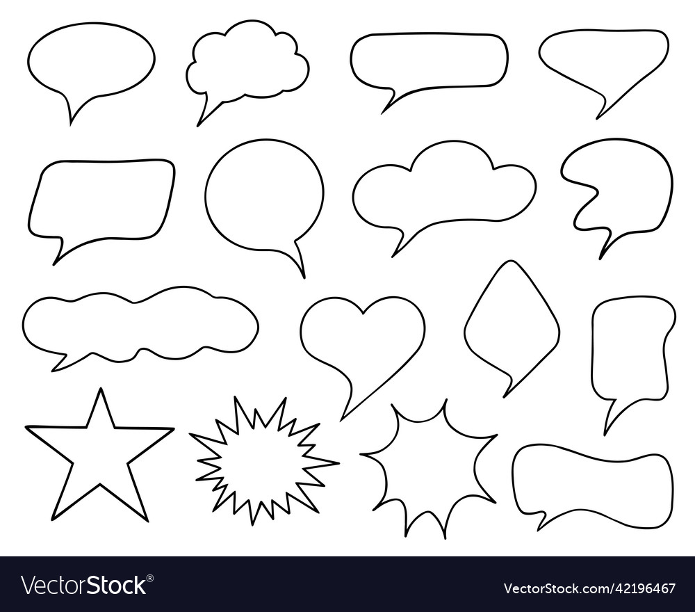 Clouds for text frames printing backgrounds Vector Image Clouds for text frames printing backgrounds