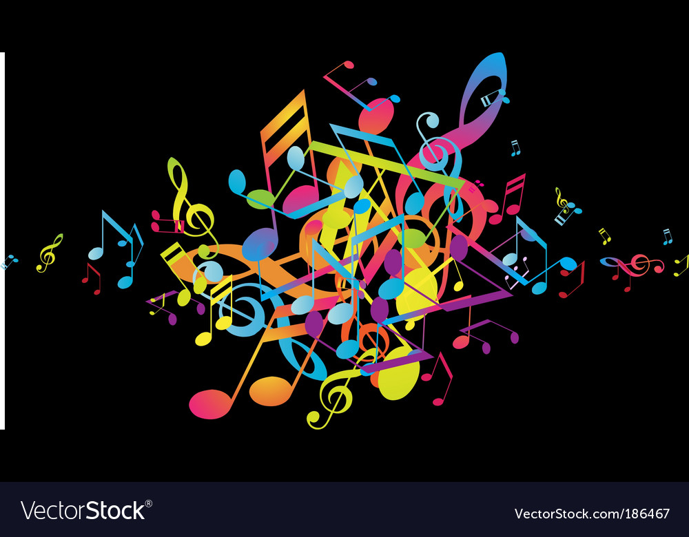 Colorful Musical Abstract Background