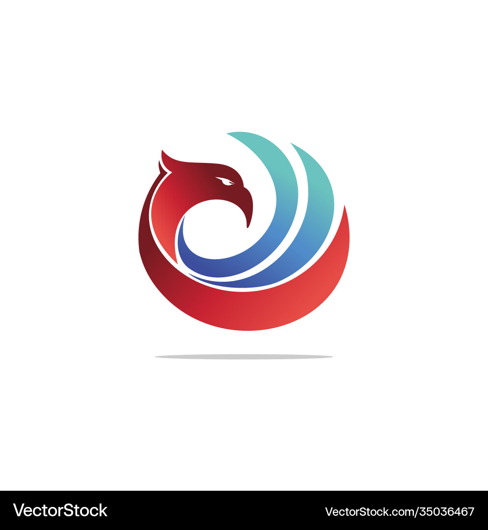 Eagle Head Logo Animal Bird Symbol Hawk Logo Vector Image