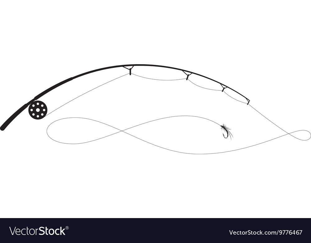 Download Fishing rod Royalty Free Vector Image - VectorStock