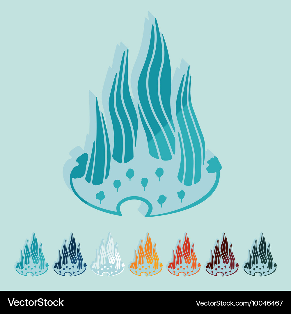 Flat design dubai building Royalty Free Vector Image