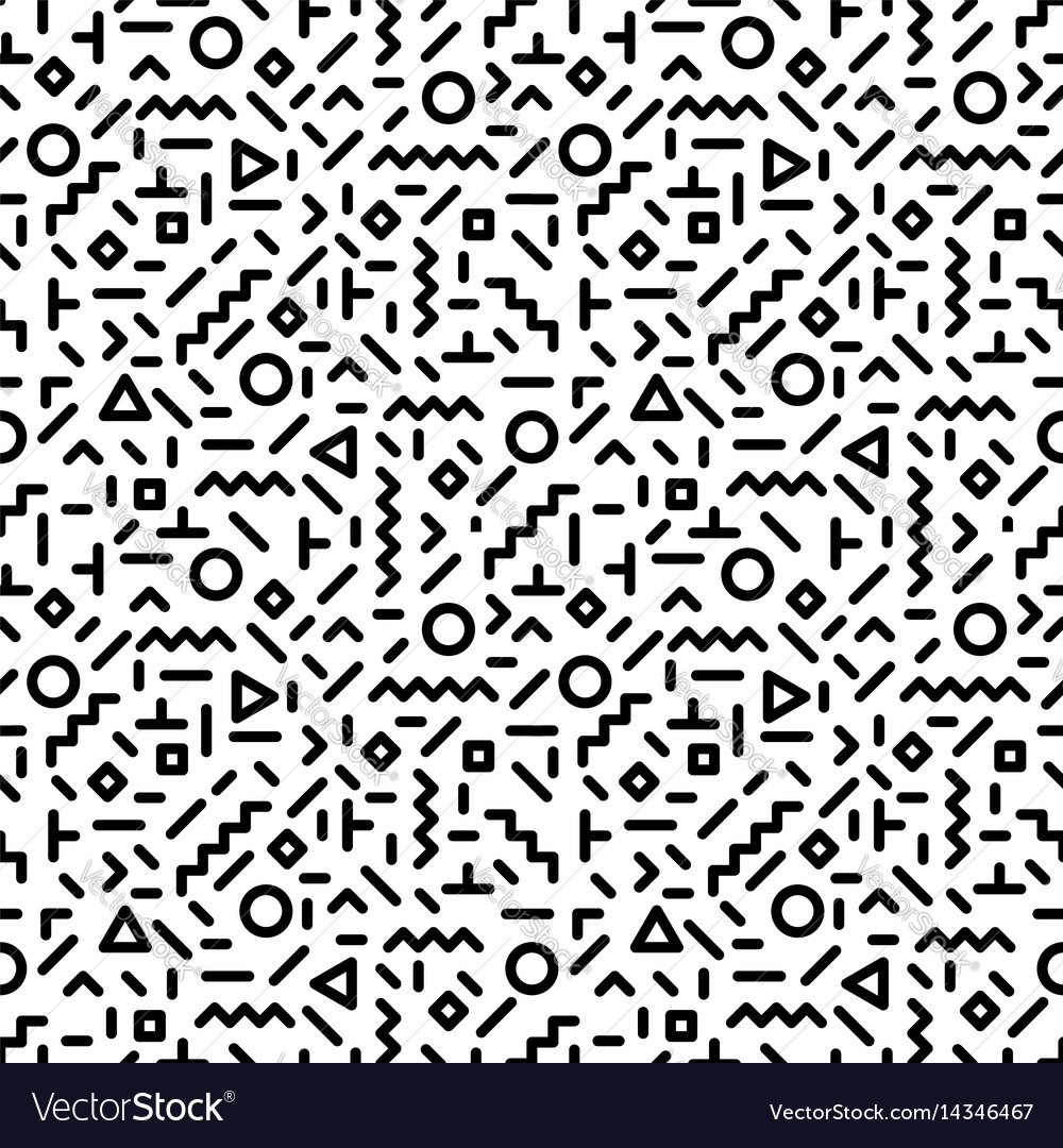 Memphis Style Geometric Pattern