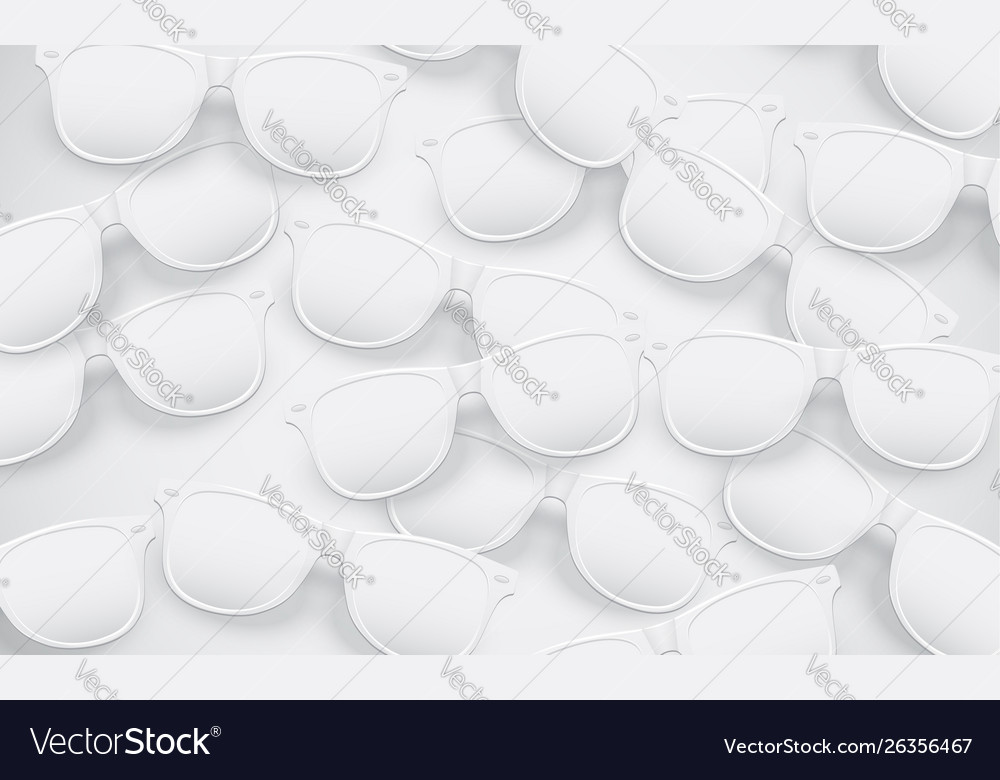 White Matte Sunglasses For Advertisng Royalty Free Vector