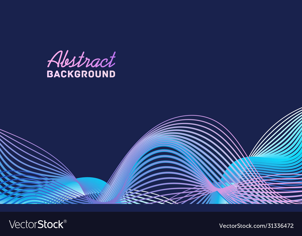 Abstract colorful gradient waves background vector image Abstract colorful gradient waves background