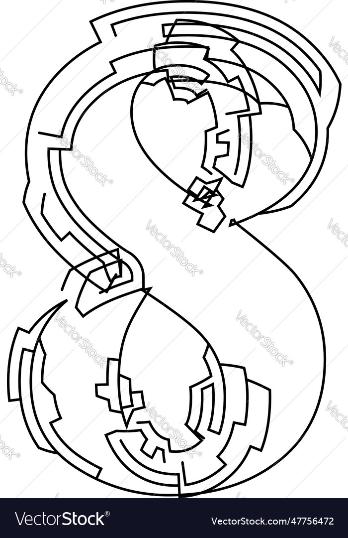 Architectural project font technical draw style vector image Architectural project font technical draw style
