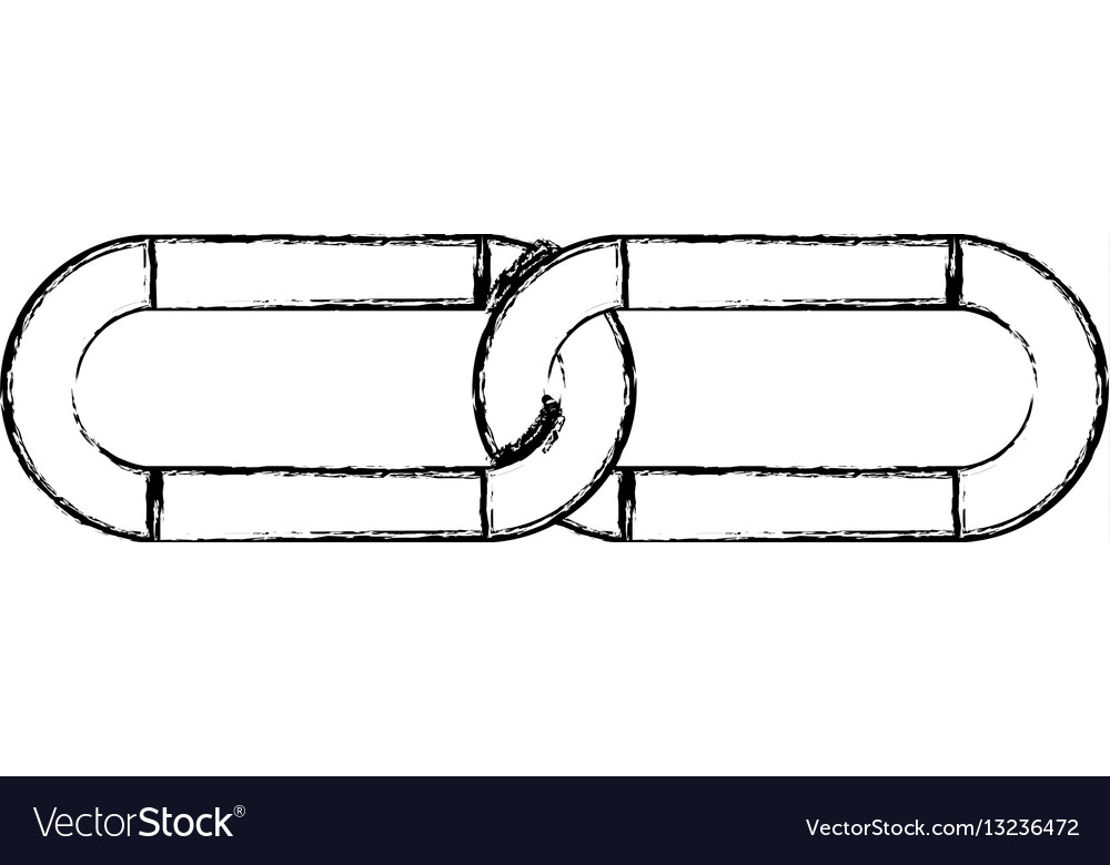 Contour chain icon stock image