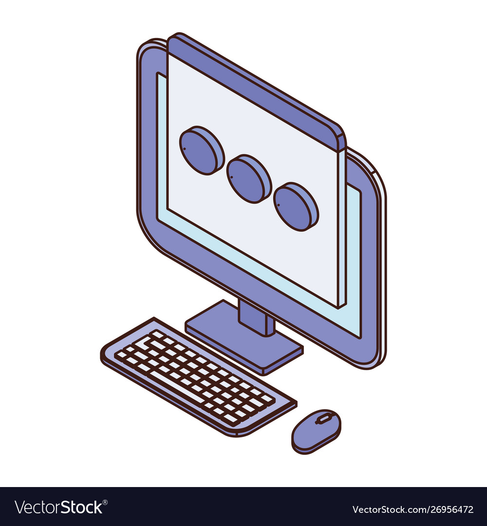 Desktop computer screen with email notifications