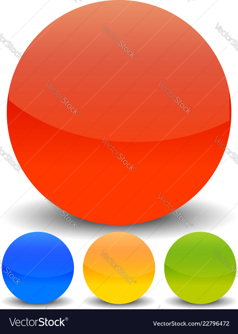 Glossy circles with blank space Vector Image Glossy circles with blank space