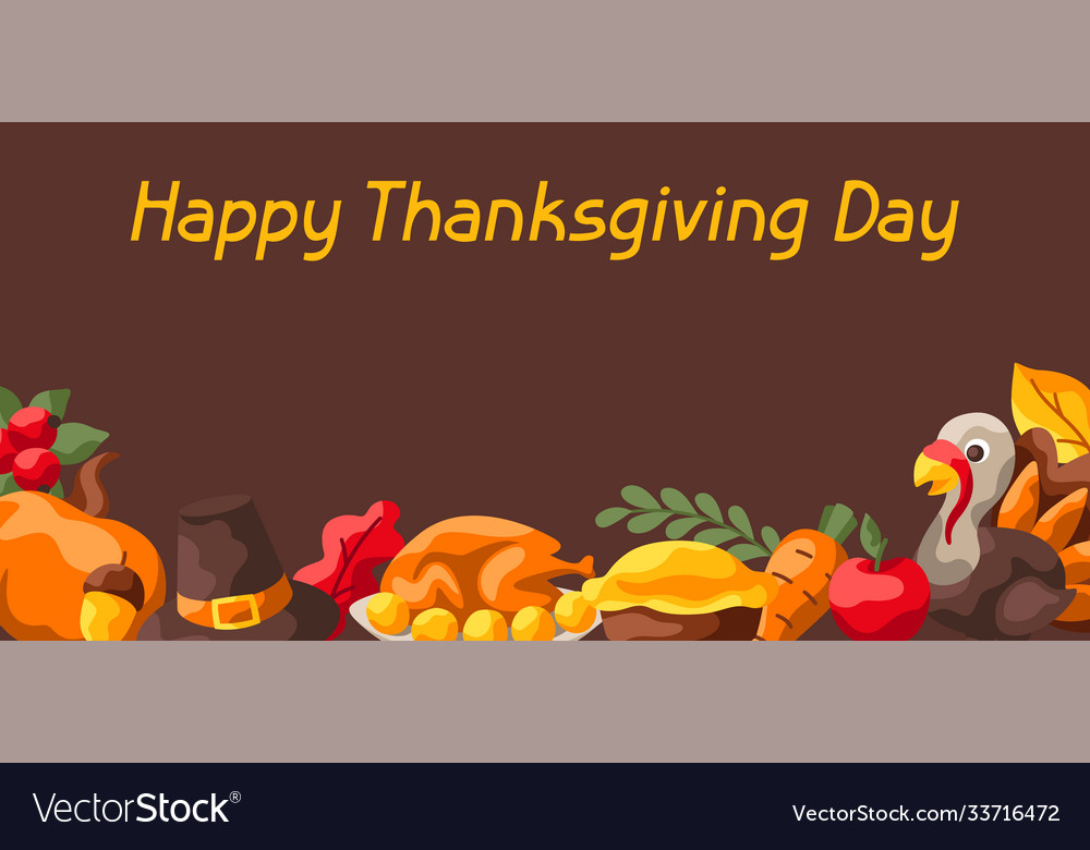 Happy Thanksgiving Day Happy Thanksgiving Background Stock Vector (Royalty  Free) 2369845281