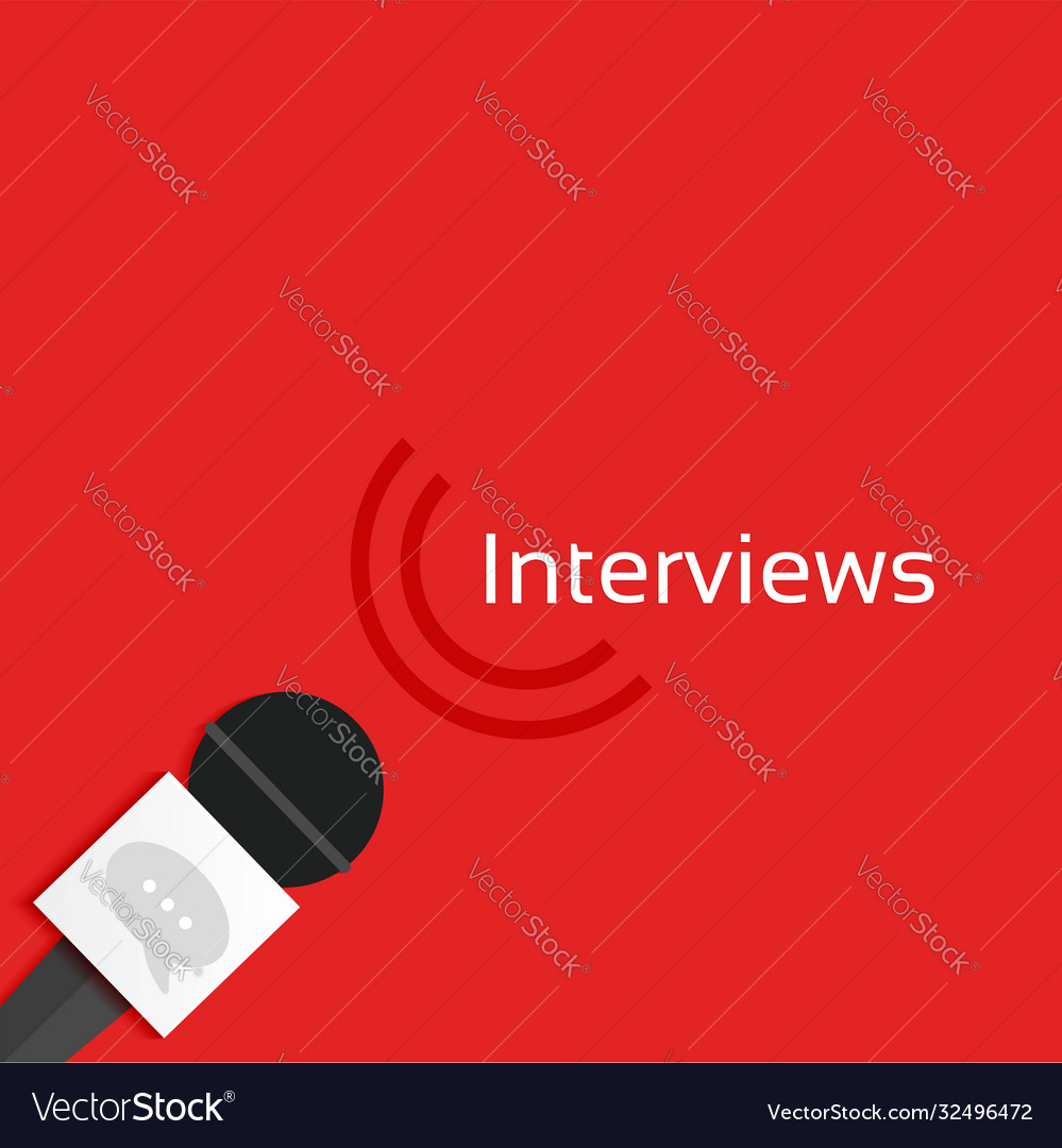 Interviews concept background design