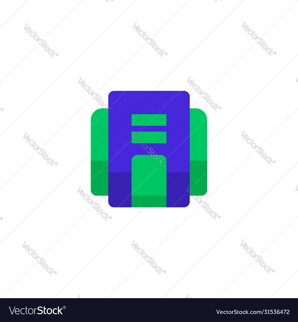 Office building icon design simple clean