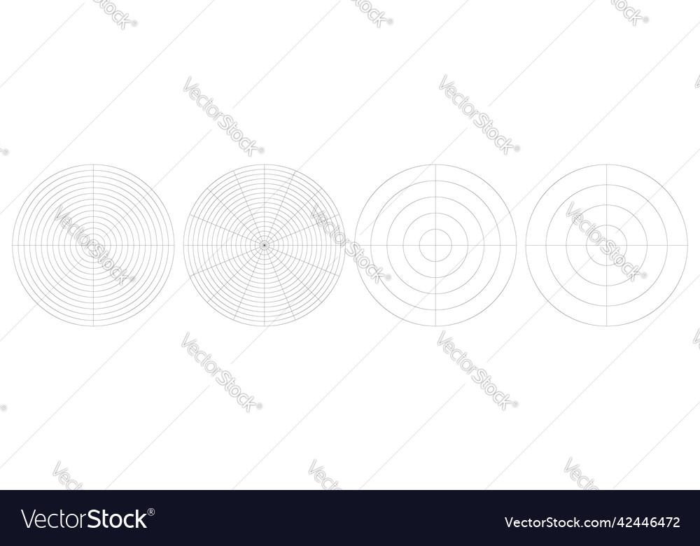 Polar kreisförmiges Gitternetz Piste Diagrammelement