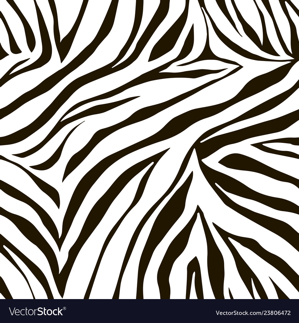 Print zebra ornament seamless pattern vector image Print zebra ornament seamless pattern