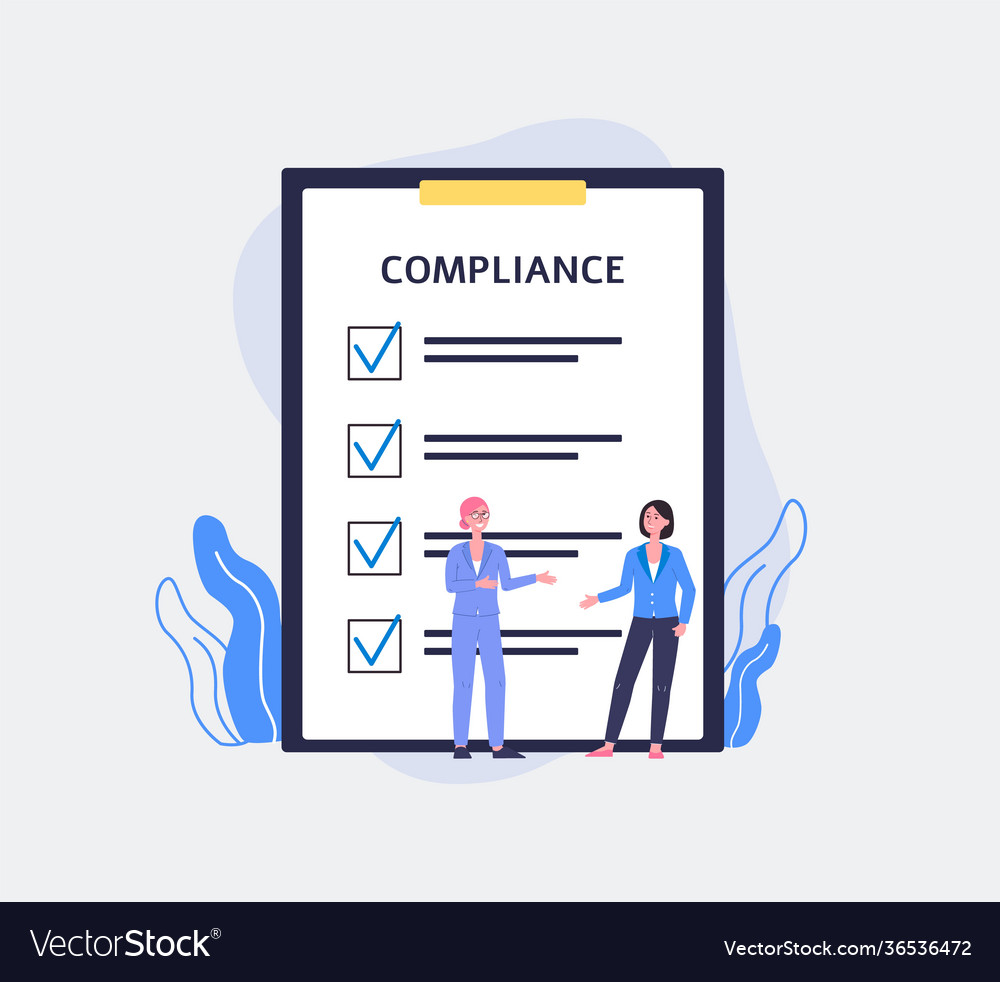 regulatory-compliance-concept-a-flat-royalty-free-vector