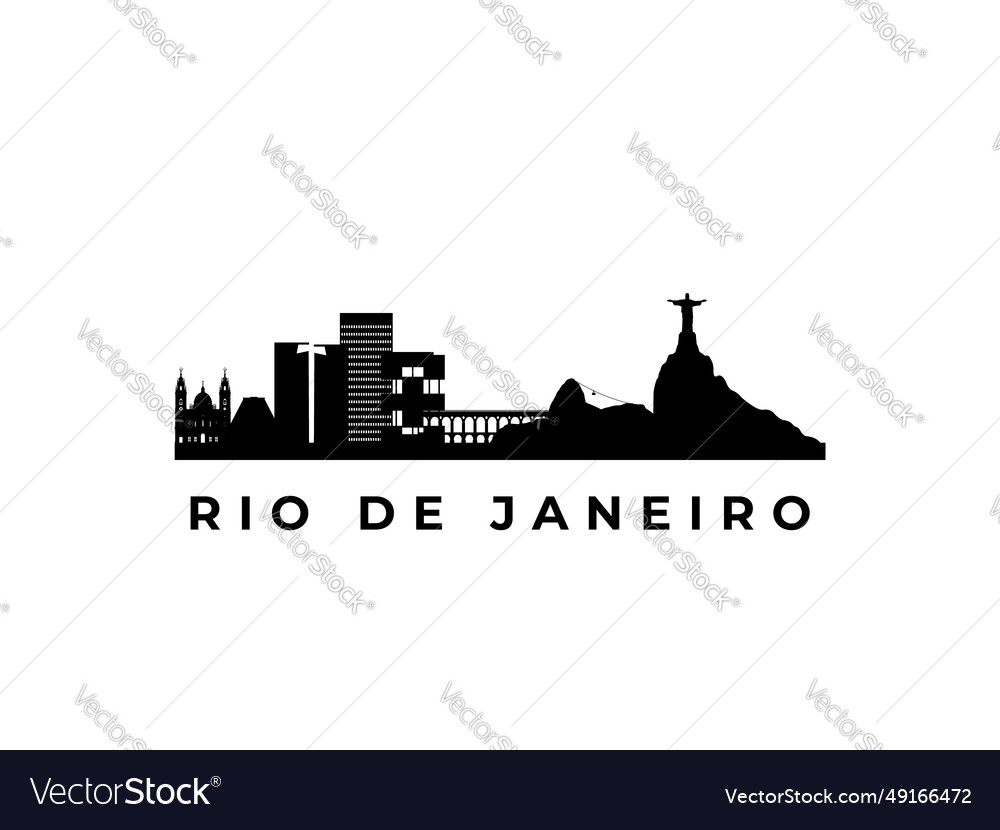 Rio de janeiro skyline reise vector image Rio de janeiro skyline reise