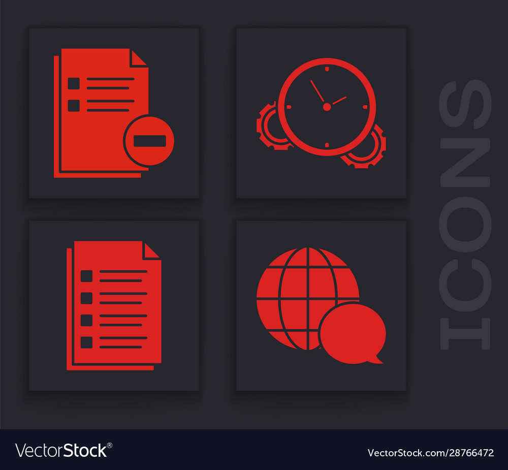 Set world map made from speech bubble document Vector Image Set world map made from speech bubble document