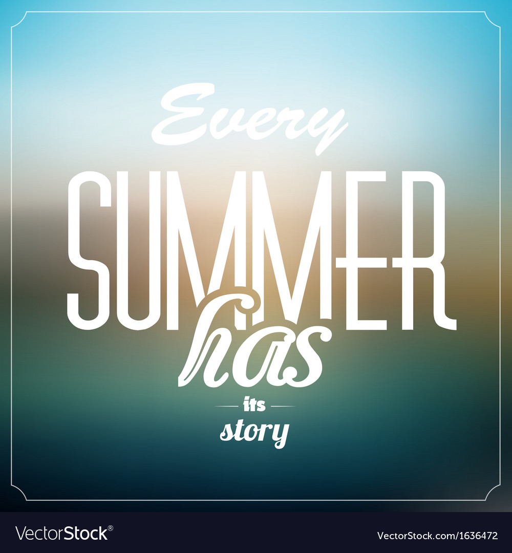 Summer typographic abstract background Royalty Free Vector