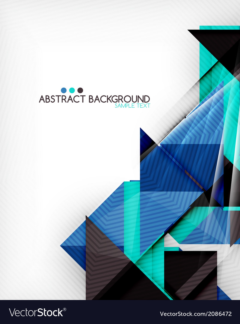 Triangle geometric shape abstract background