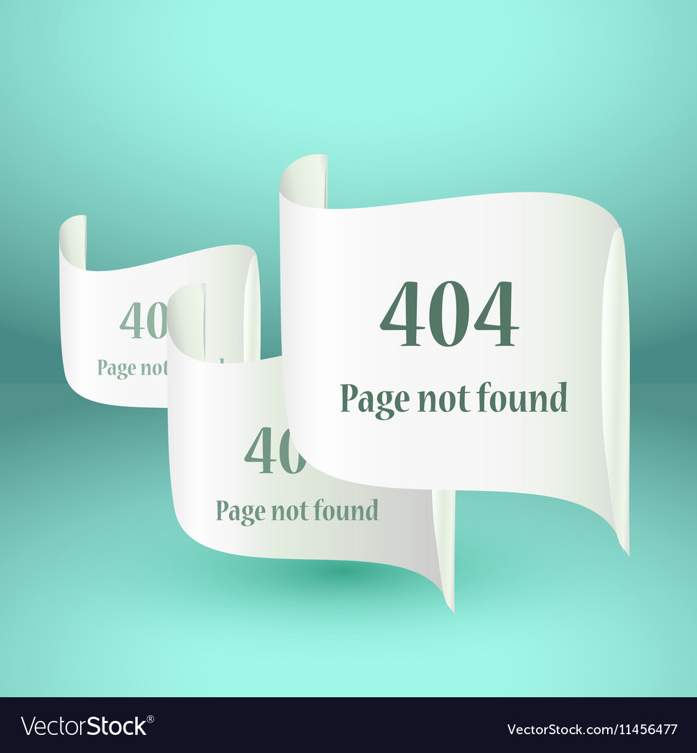 404 error file not found on website page