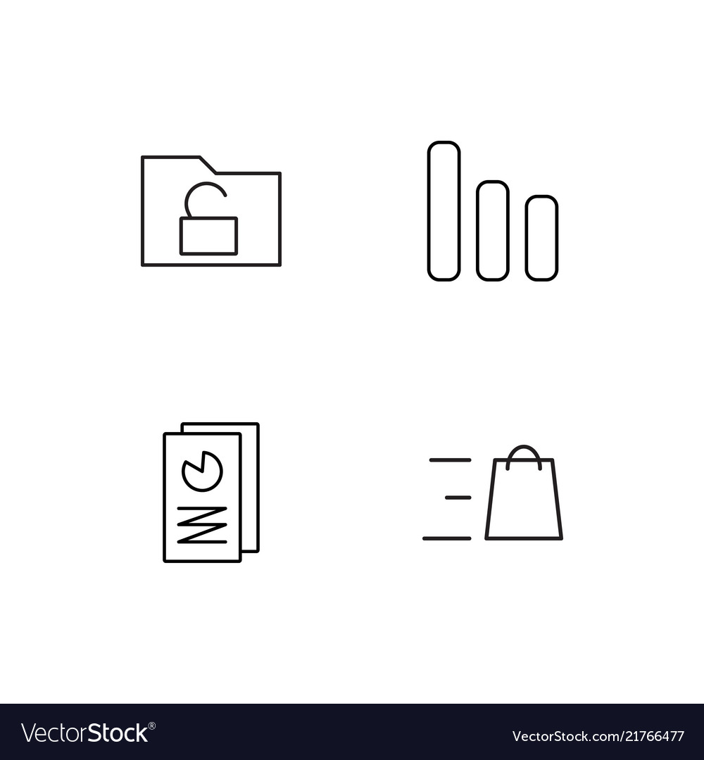 Data analytics icons set