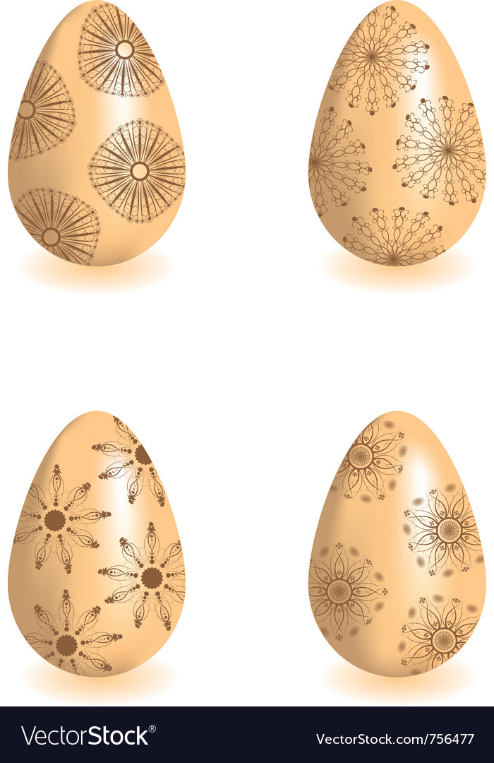 Decorative easter eggs