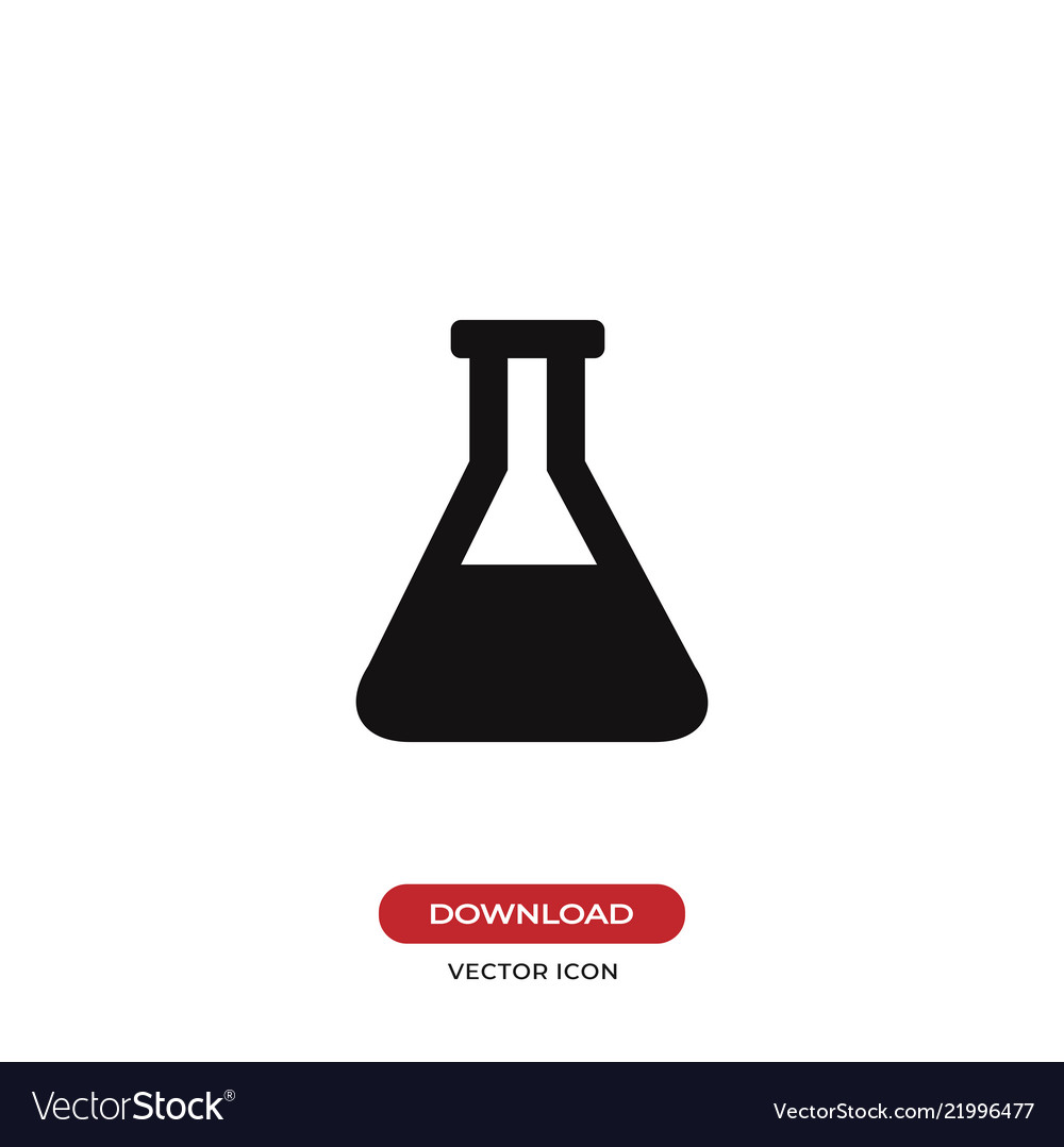 Flask icon vector image Flask icon