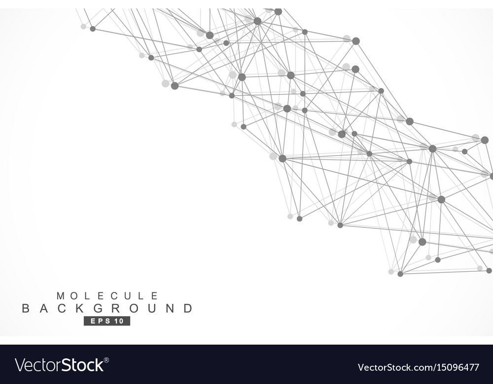 Geometric abstract background with connected line