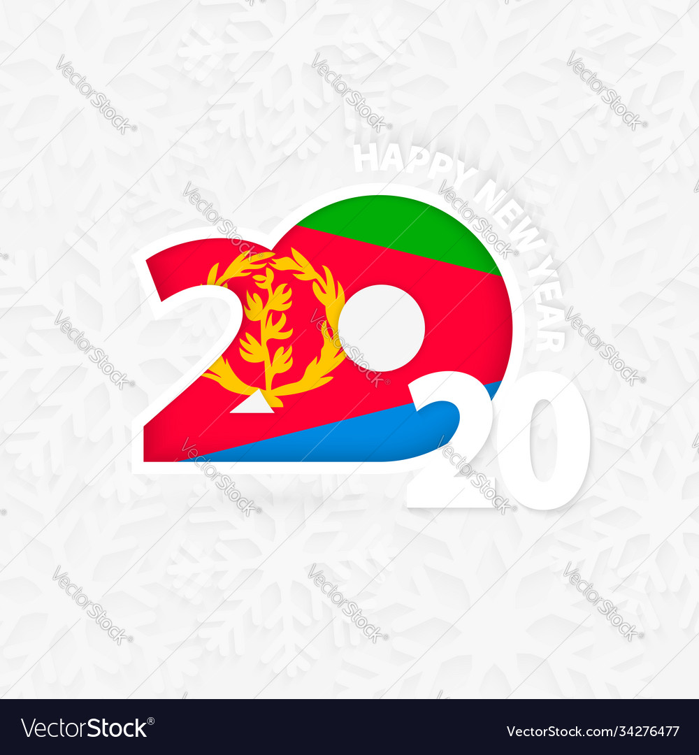 Happy new year 2020 for eritrea on snowflake