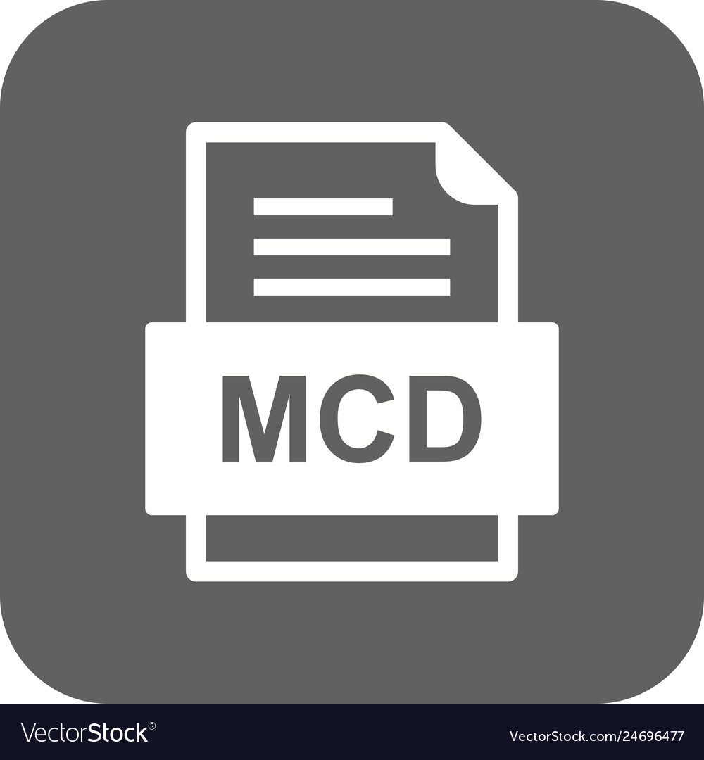 Mcd file document icon